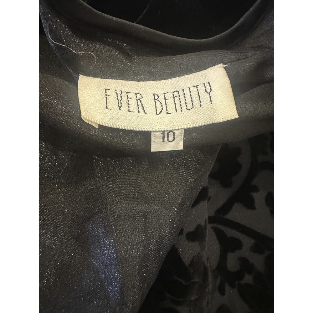NWT Vintage Ever Beauty Jacket Black Velvet Size 10 Whimsigoth Dark Romantic - Picture 13 of 16